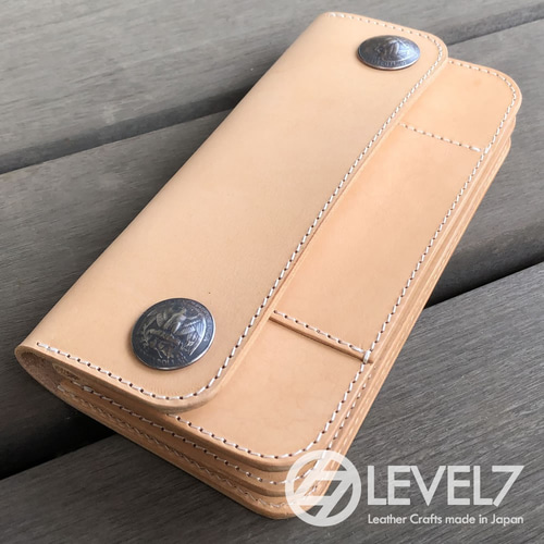 ※スカル　コンチョ　カスタム　ミドルトラッカーウォレット スカルコンチョカスタムミドルトラッカーウォレット