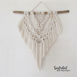 macrame wall hanging マクラメタペストリー 1枚目の画像