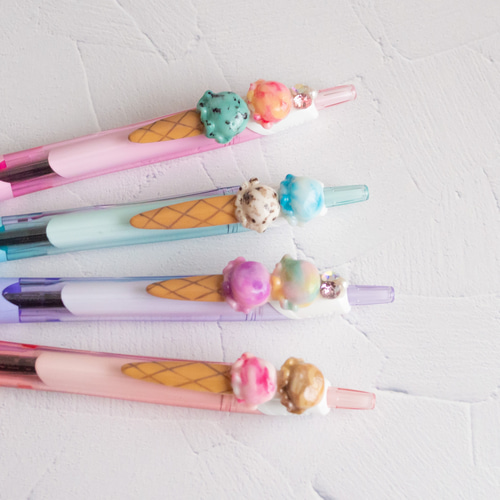 選べる＊アイスクリームボールペン アートボールペン デコボールペン