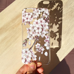 【iPhone各種】桜【透明ハードタイプ】 2枚目の画像