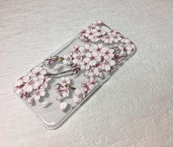 【iPhone各種】桜【透明ハードタイプ】 5枚目の画像