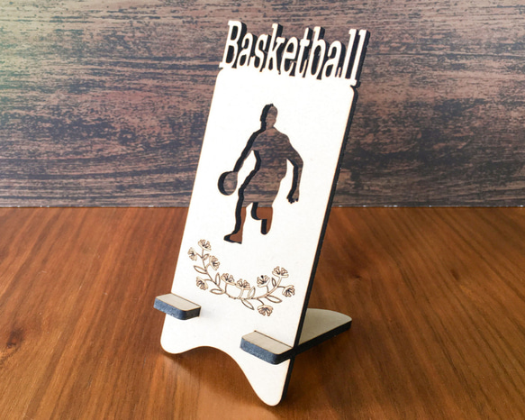 バスケットボールのスマホスタンド 1枚目の画像