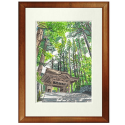 摩耶山の神様 水彩画 0_b4885168fc809c2b349e9e9fd60c