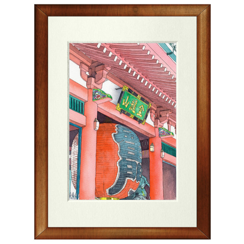 cherryさま専用3月(原画)橋の向こうに続く世界【SMサイズ cherryさま専用3月(原画)橋の向こうに続く世界【SMサイズ