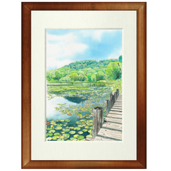 [原画][1点物][希少品]ワイランド（wyland)　水彩画 小さい原画 カラー 30X15 TRー05 ヤマメ | WATER EXPLOSION