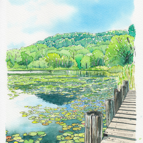 志賀 天上天下風のままに生きる 水彩画（活動 | （公式）千賀
