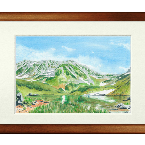【お年玉セール特価】 世界で1枚の絵 水彩画原画「立山室堂」 通販｜Creema Hick 絵画 コレクション