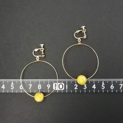 日本紙球圈耳環&amp;穿孔耳環（小珠子） 第8張的照片