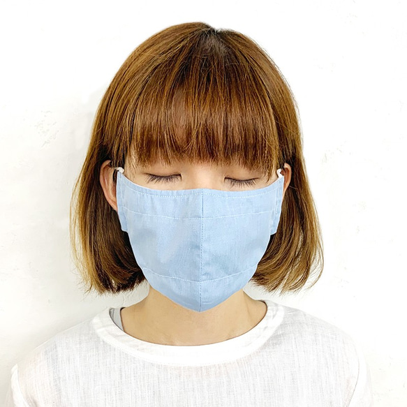 【夏最適マスク】シールドマスク　接触冷感・吸水速乾・消臭機能（小さめサイズ） 6枚目の画像