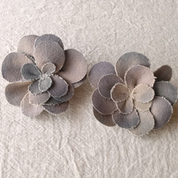 植物染色棉花胸花（灰紫色） 第2張的照片