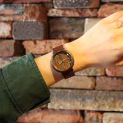 ◆真鍮製　クォーツ式手作り腕時計◆ LBQ-3030 10枚目の画像