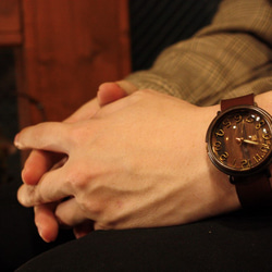 ◆真鍮製　クォーツ式手作り腕時計◆ LBQ-3030 9枚目の画像
