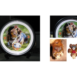 ペットの写真が入るオリジナル時計 3枚目の画像