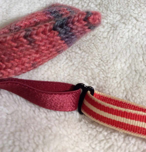 手編みニットの蝶ネクタイ 5枚目の画像