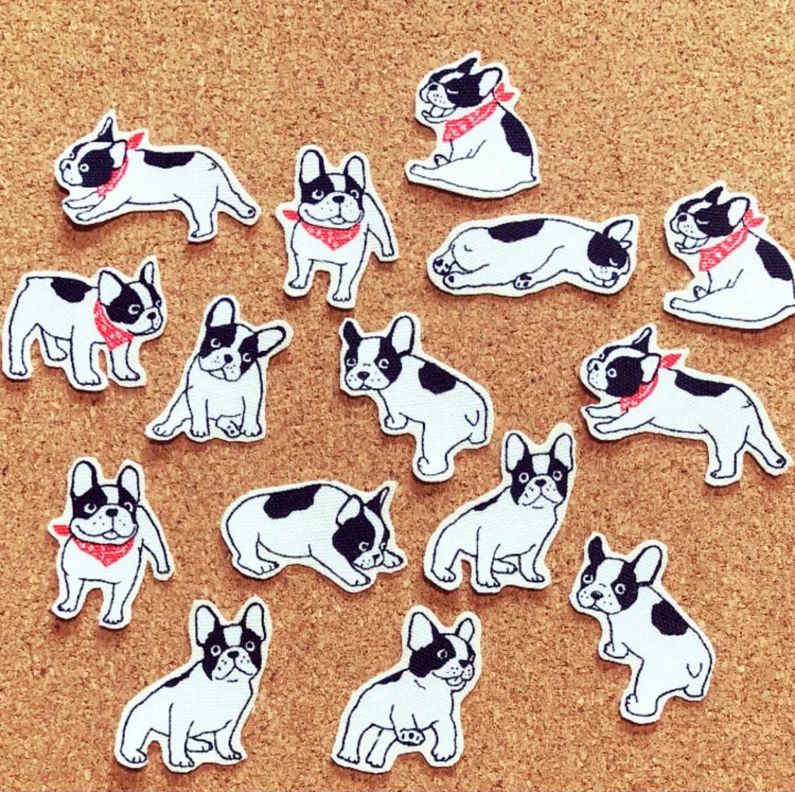 5、フレンチブルドッグ アイロンプリントシート