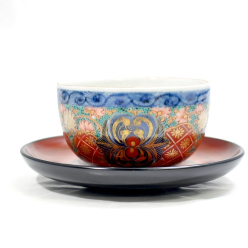 新品 天然木漆塗りダルマ木地呂茶托セット 興味深