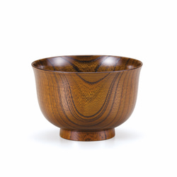 欅3.7羽反汁椀 茶摺 SO-0475 お椀・ボウル・鉢 嘉匠菴 (有)大尾嘉漆器