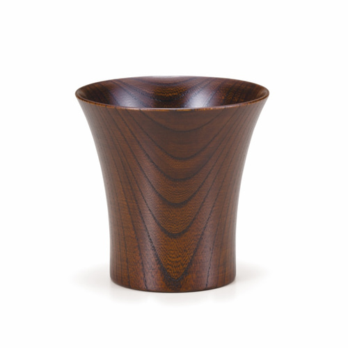 欅製　飾台　ダークブラウン　欅 Keyaki Cup ブラウン SX-0584 グラス 嘉匠菴 (有)大尾嘉漆器 通販