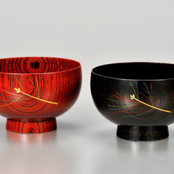 □山中漆器 嘉匠菴 中村 孝也作「蔦 高香合 川蝉蒔絵 」な-0106 その他