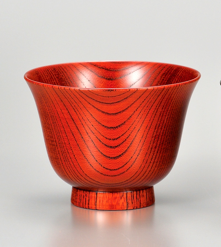 欅　背高かゆ椀　赤摺 SO-300