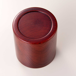 木目の美しい欅の漆塗マグカップです。 Keyaki Mug　Cup レッド　SX-0594 4枚目の画像