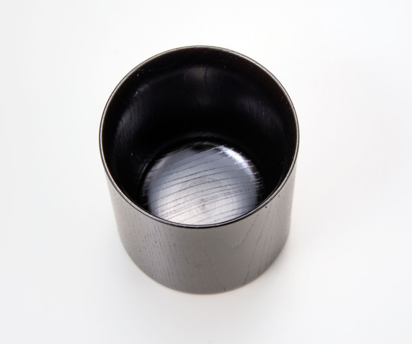 木目の美しい欅の漆塗マグカップです。 Keyaki Mug　Cup　ブラック　SX-0595 2枚目の画像