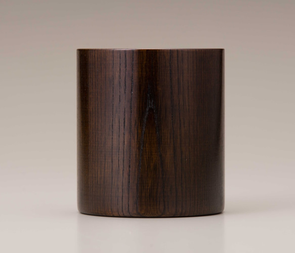 木目の美しい欅の漆塗マグカップです。 Keyaki Mug　Cup　ブラウン　SX-0598 3枚目の画像