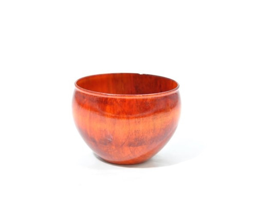 木製栃材を使用したカラフルなぐい呑みです Ochoko Colorful オレンジ