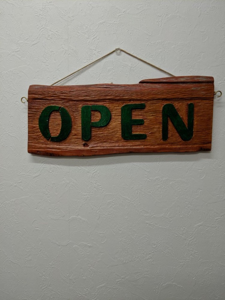 流木インテリア壁掛け（オープン、クローズ）