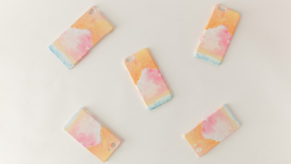 [受注制作] iPhone/Galaxy/Xperia Case「桃色の、雲」 1枚目の画像