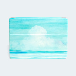 描繪夏日天空和大海的 iPad 外殼 第1張的照片