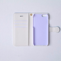 訂單生產]手帳式iPhone外殼“的淡藍色，天空。” 第4張的照片