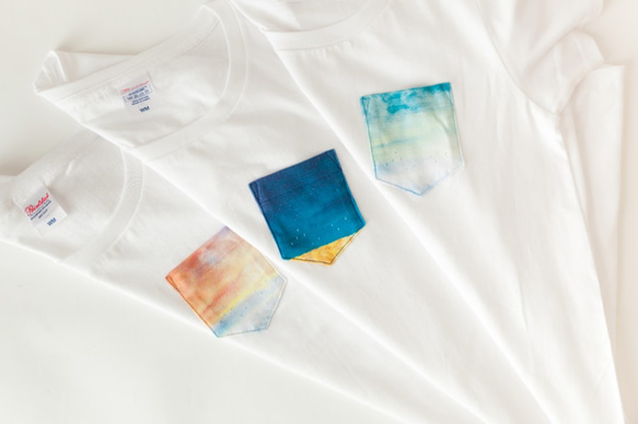 ポケットTシャツ「赤い空」 5枚目の画像