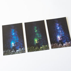 光り輝く星空のポストカード｜3枚セット 4枚目の画像
