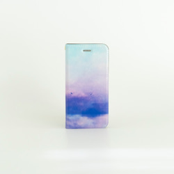 青い空と湖の、手帳型スマホケース｜iPhone・Android 1枚目の画像