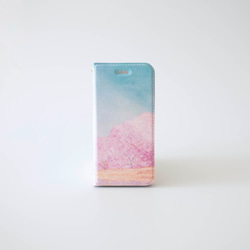 櫻花與藍天筆記本智慧型手機保護殼 | iPhone/Android 第1張的照片