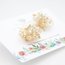 寶石六角GOLD耳環(Ｍ尺寸） 第4張的照片