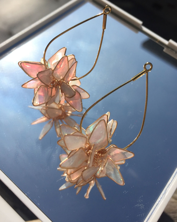 向星星許願⭐︎耳環/耳針/樹脂 第1張的照片