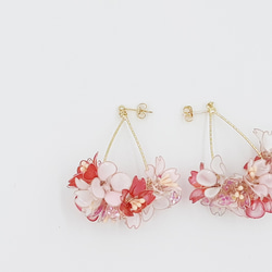 懸垂憐愛彩花（櫻花色）一對 第2張的照片