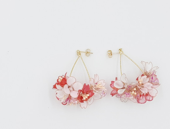 懸垂憐愛彩花（櫻花色）一對 第2張的照片