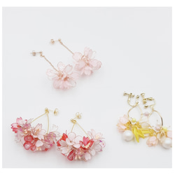 懸垂憐愛彩花（櫻花色）一對 第3張的照片