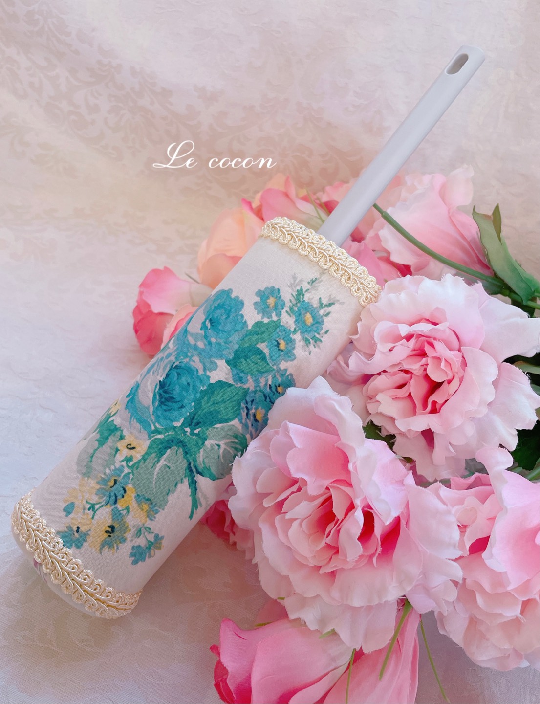 【大輪】薔薇のフローリングワイパーカバー 大輪】薔薇のフローリングワイパーカバーセット