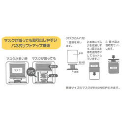 マスクディスペンサー♡マスクケース♡マスクストッカー　♡衛生用品収納 5枚目の画像