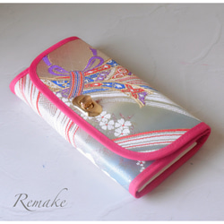 sold ont)デニムリメイク＊フリル＊長財布＊ジーンズリメイク 長財布