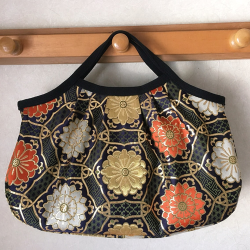 帯地のグラニーバッグ ハンドメイド リメイク