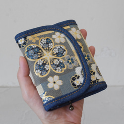 デニムリメイク＊二つ折り＊コンパクト財布 その他ミニ財布