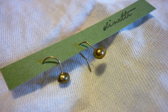 fresh water pearl pierce 1枚目の画像