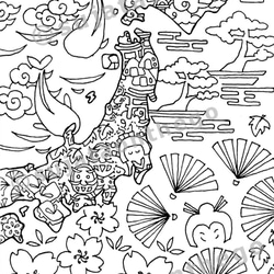【全手繪】日本 - 插畫 掛畫 | 家飾 | 明信片 第3張的照片
