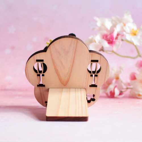 千尋 ひな人形 台座付 おひなさま 木製台座付き 雛人形＊黒髪＊ ひな人形・雛飾り cocoon