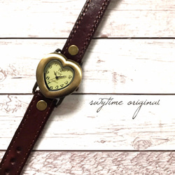 夏のレザーウォッチ　赤　レッド　腕時計 メンズ レディース シンプル ギフト 人気 プレゼント 時計 1枚目の画像